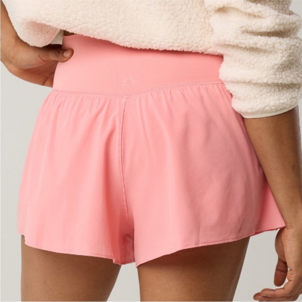 NEW Offline Real Me by Aerie Crossover Flowy Stretch Shorts medium pink - Picture 2 of 9